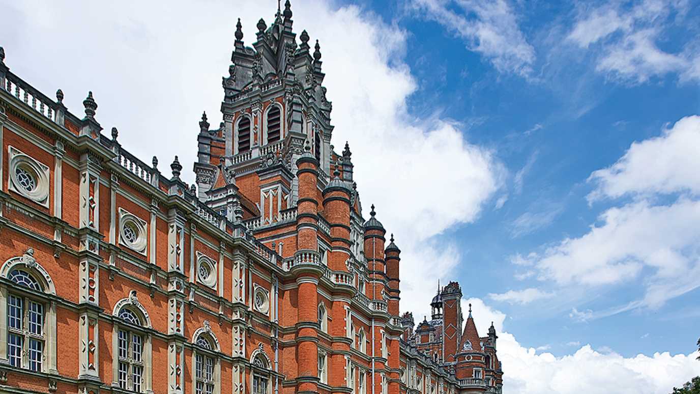 founders building, cloudy, blue sky