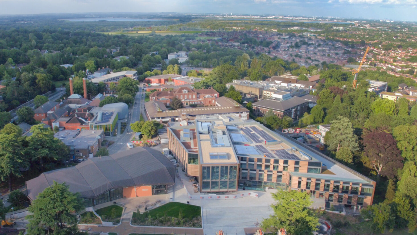 Royal Holloway Egham Campus Drone View